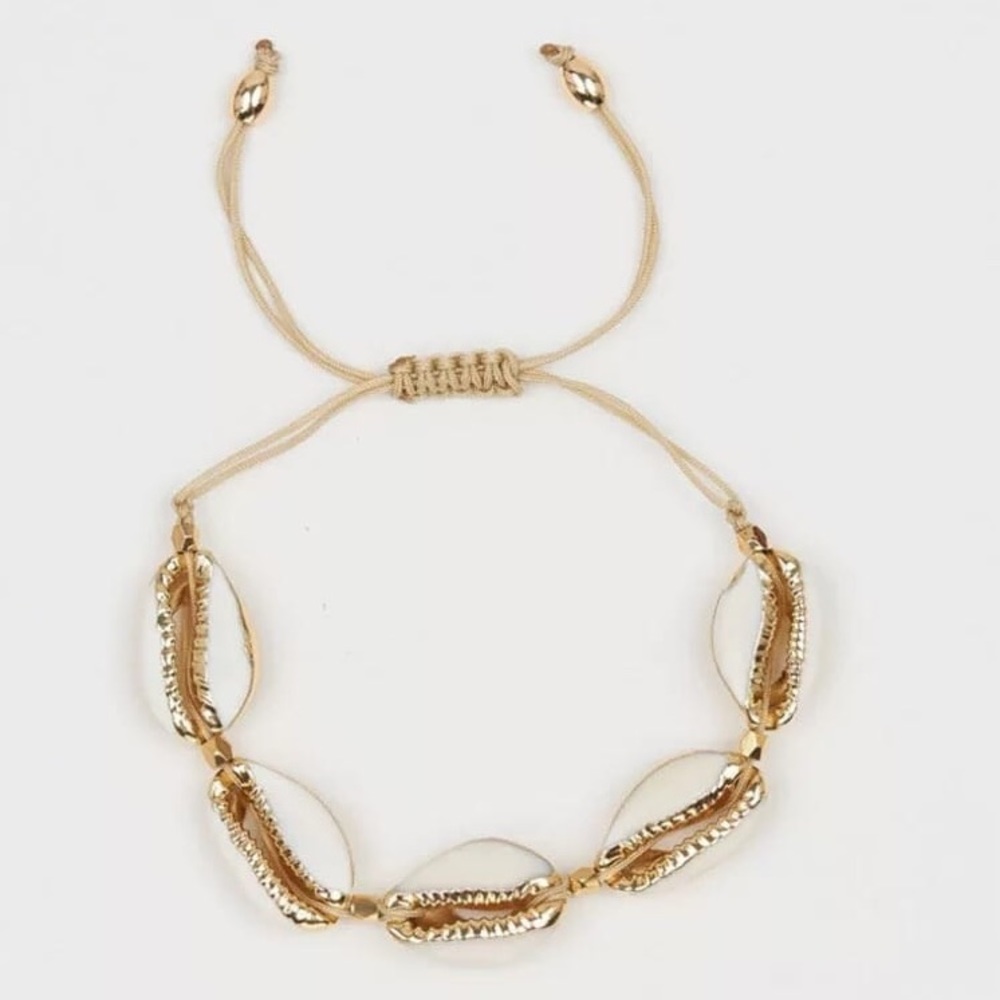 “Ubouhu” Cowrie Shell Knot Tie Bracelet